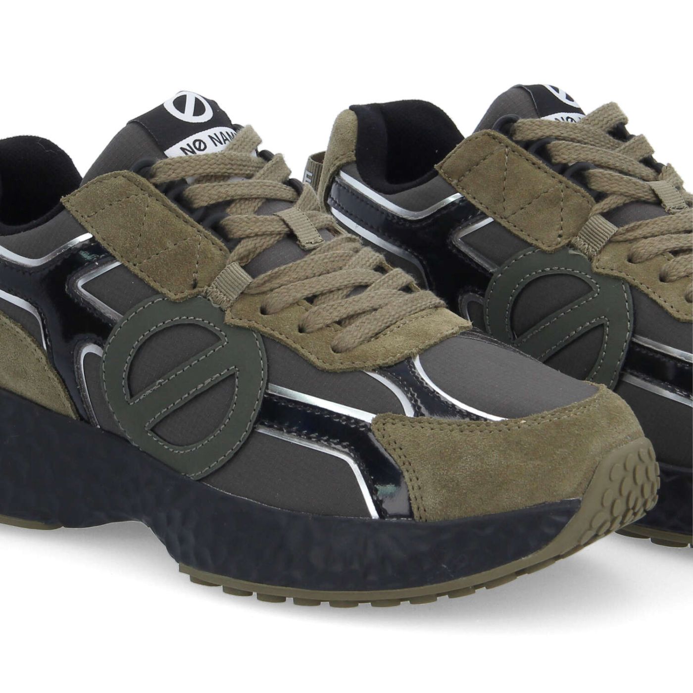 CARTER 2.0 RUNNER M - NYLON/SDE/SHINE - GRIGIO/VERDE CACHI/NERO